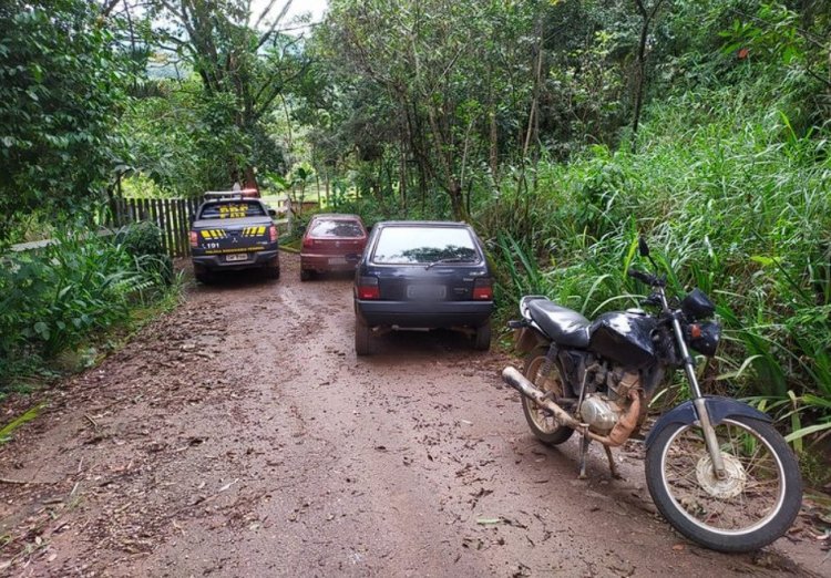 PRF apreende veículos e recupera carga na BR-381