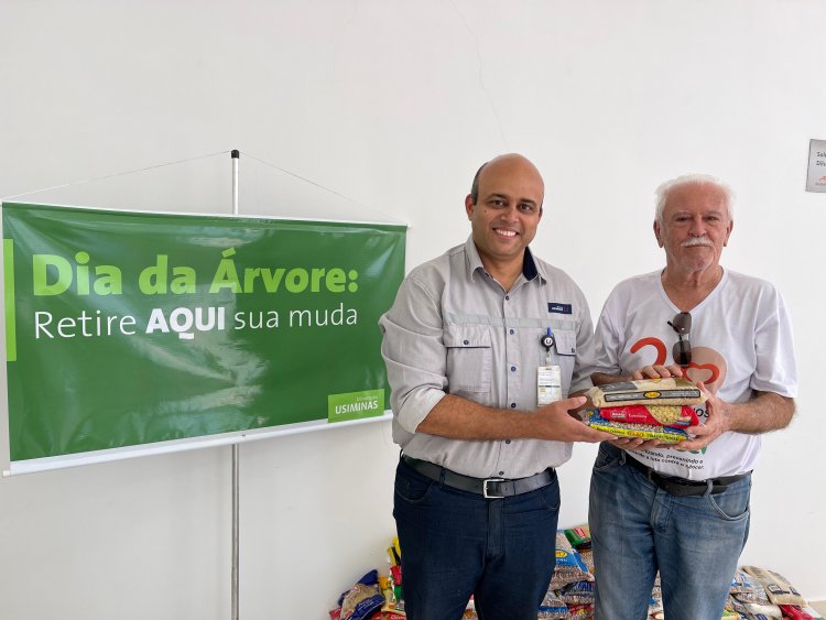 Mineração Usiminas arrecada mais de 200 Kg de alimentos