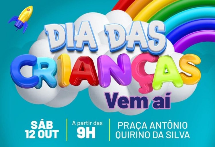 NA PRAÇA DA MATRIZ - Festa para as crianças neste sábado